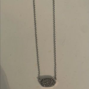 Kendra Scott gray and silver necklace